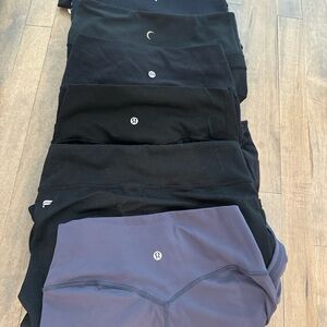 9 pairs of leggings- Lululemon and various brands